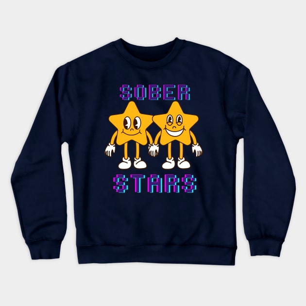 SOBER STARS Crewneck Sweatshirt by Amourist